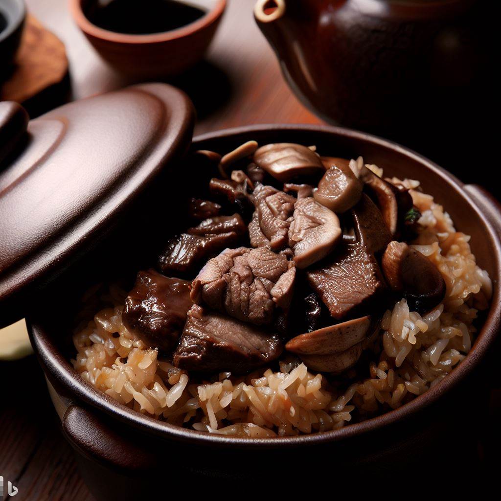 冬菇牛肉煲仔饭的制作方法