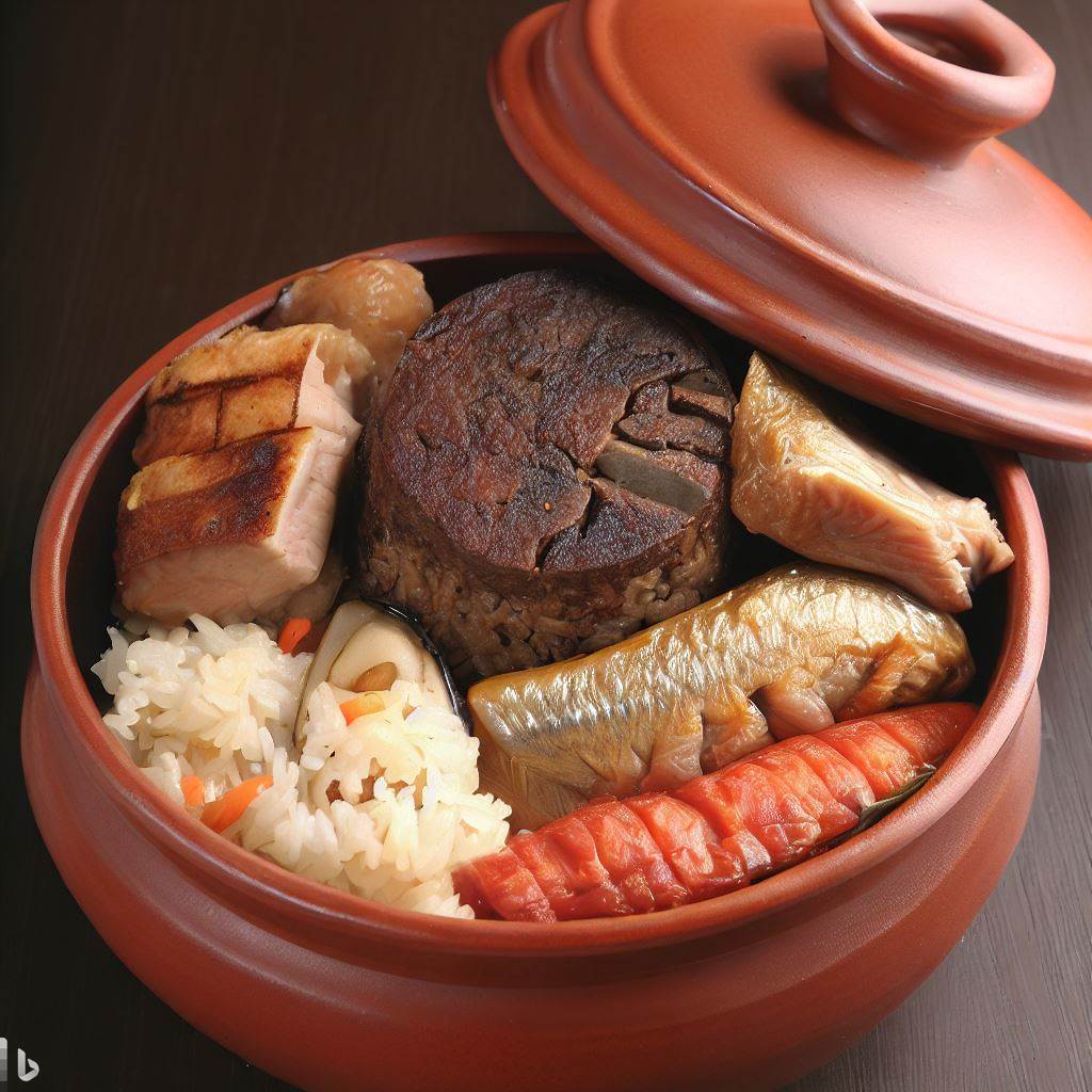 咸鱼肉饼煲饭的制作方法