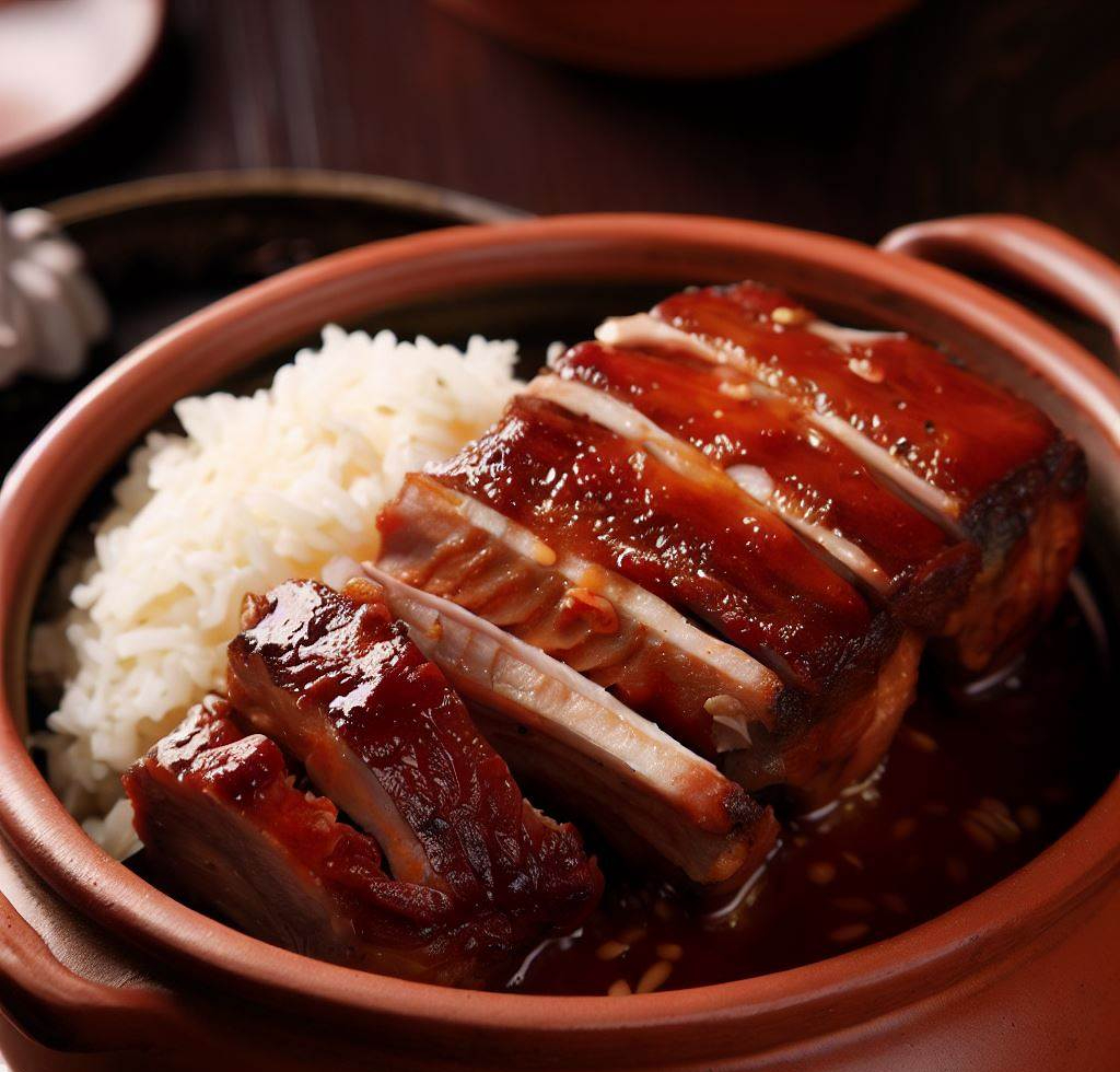 排骨煲仔饭的制作方法