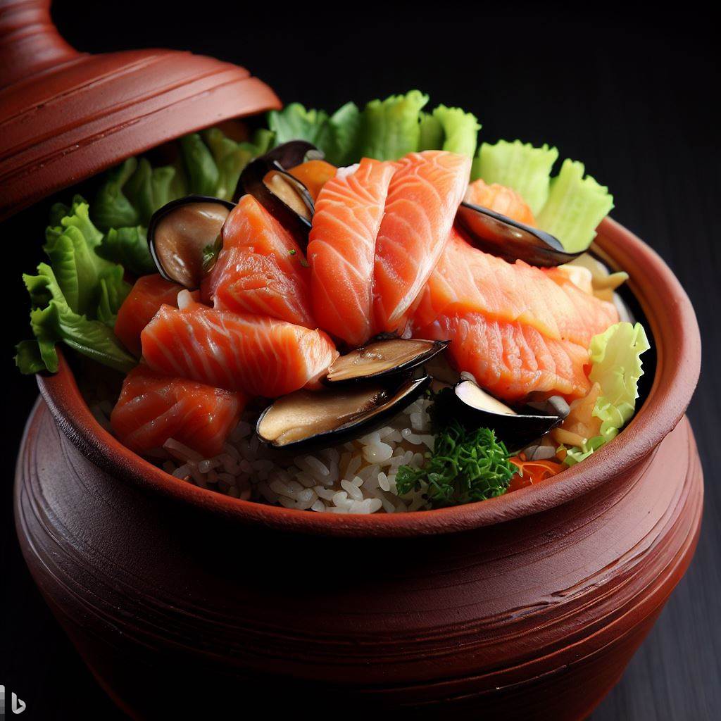 三文鱼煲仔饭配方制作教程